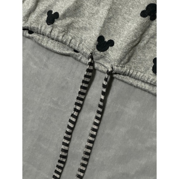 Disney Mickey Mouse Lounge Set Gray Black Pajamas 2 Piece Joggers Large - Picture 5 of 12